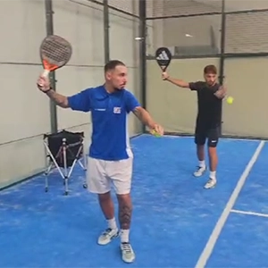 Sylvain G., een padelspeler uit Clermont-Ferrand, ging op padelstage in Pamplona