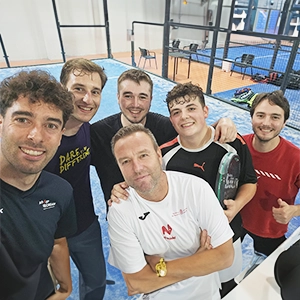 Review of Yoran and Tim from flemish Belgium, playing with our padel coach in Pamplona